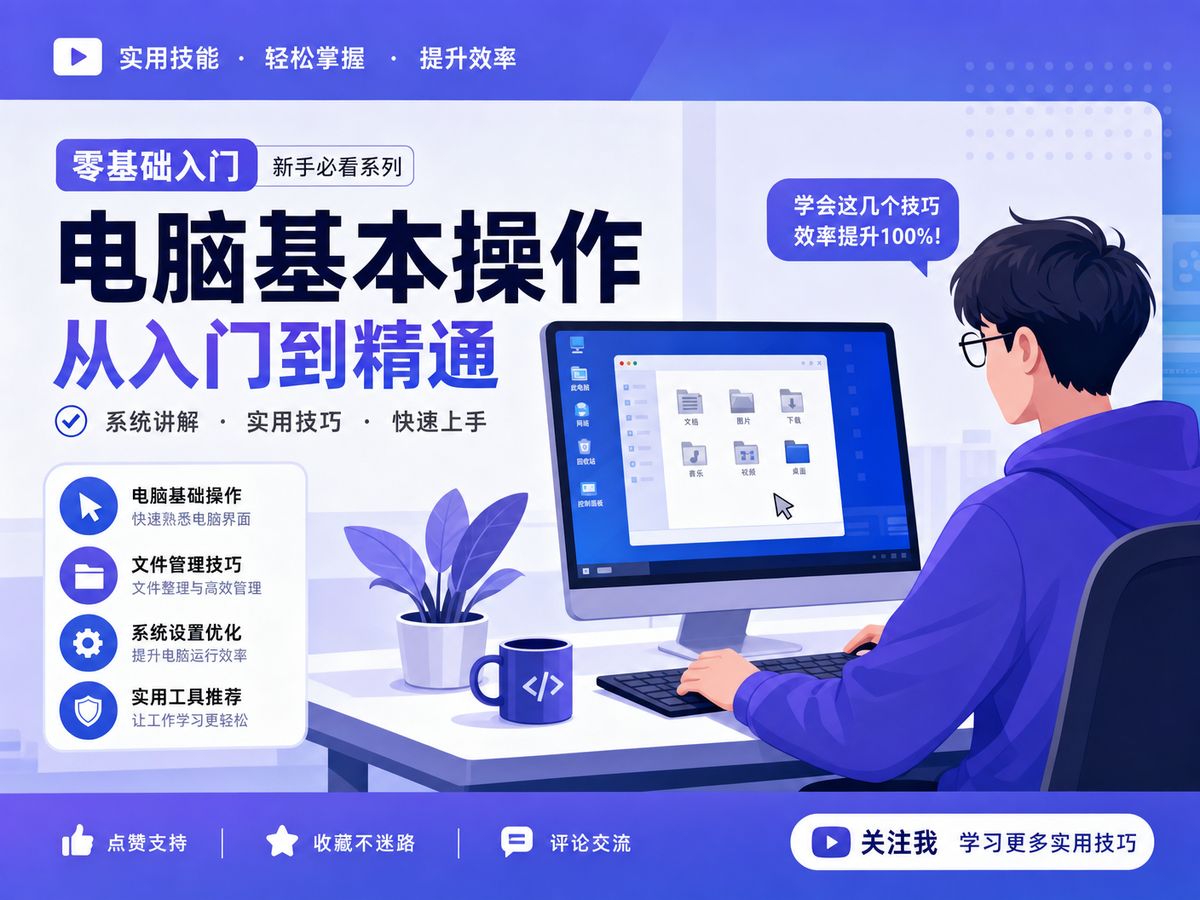 糖心电脑技能动漫教程
